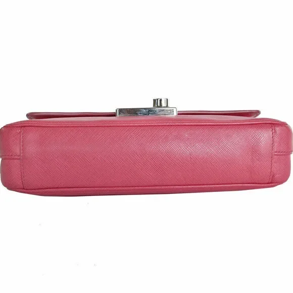 Auth Prada Shoulder Bag Pink Leather #168402P60B - Picture 9 of 12